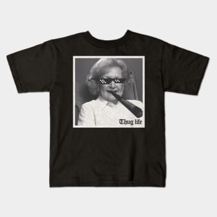 Thug Life Betty White Kids T-Shirt